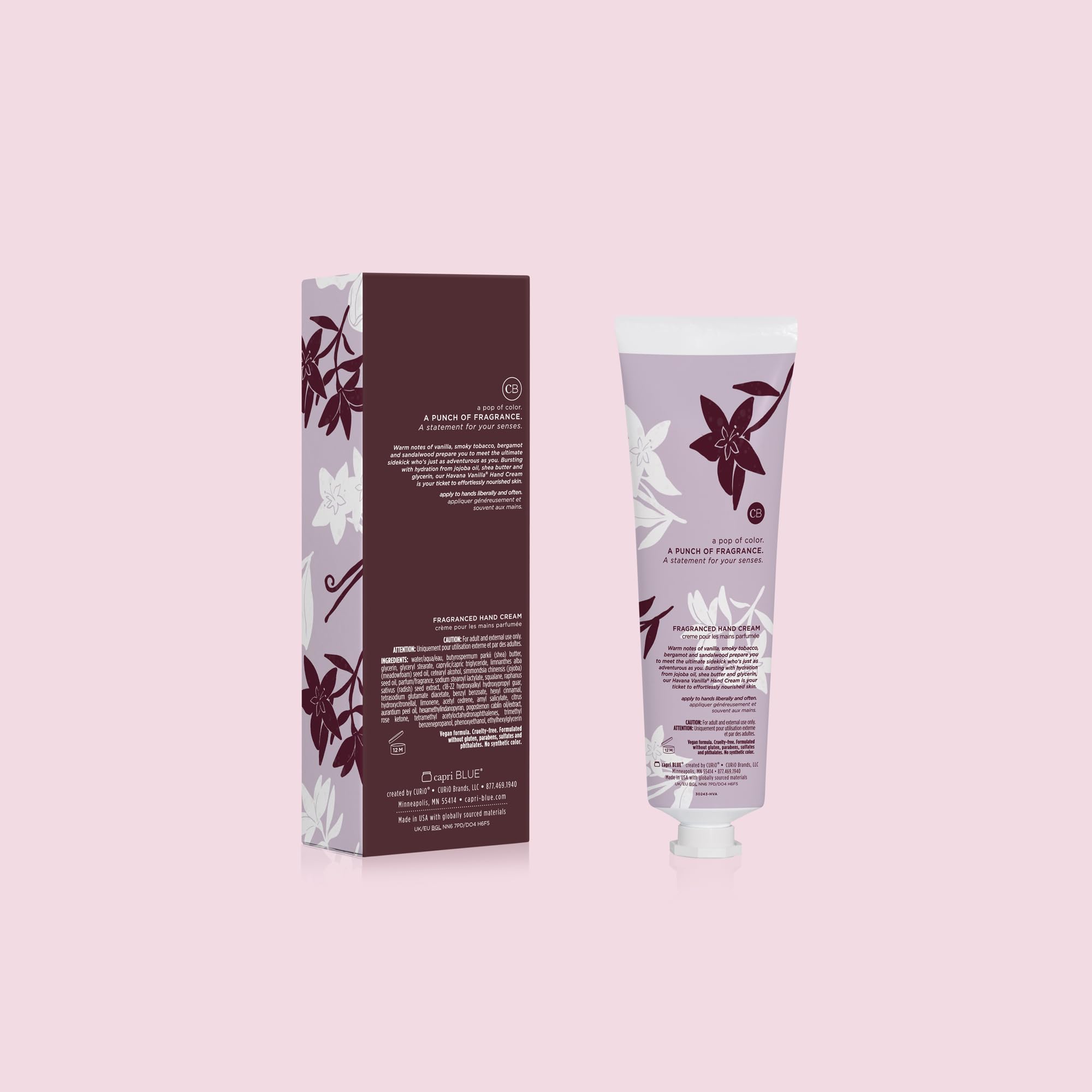 Capri Blue Moisturizing Hand Creams Travel Size – Flora Edit Collection – Nourishing Hand Creams for Dry Cracked Hands with Jojoba Oil & Shea Butter – Skin Care (Havana Vanilla 3, oz pack of 2) - Image 7