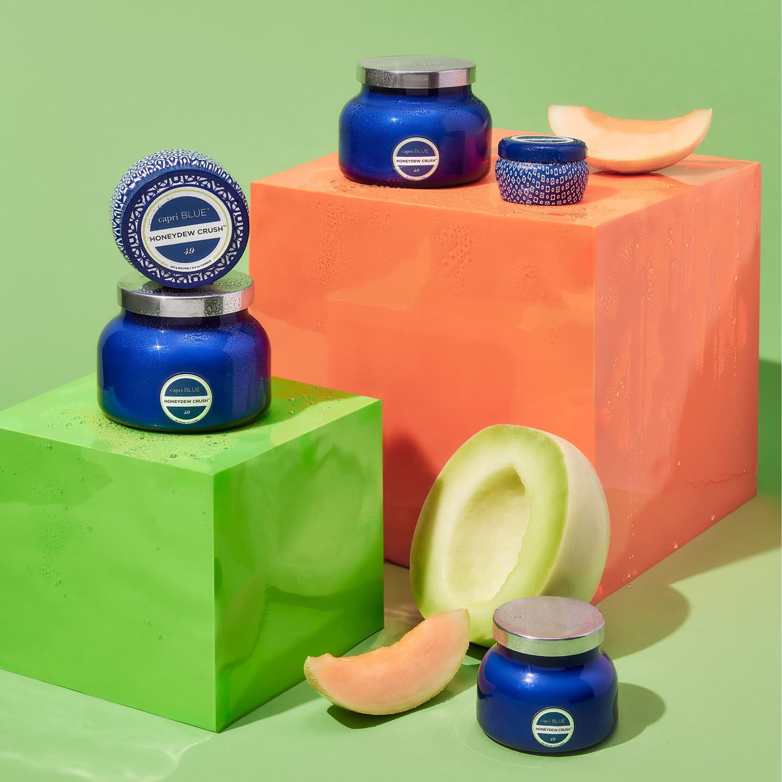 Capri Blue Scented Travel Tin Jar Candle - Luxury Candle with a Soy Wax Blend - Highly Scented (Honeydew Crush, 3 oz) - Image 5