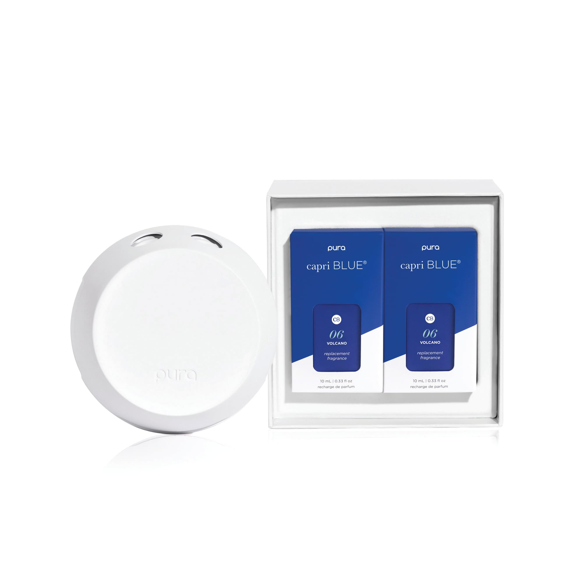 Capri Blue x Pura 4 - Smart Fragrance Diffuser Plug in Kit - Includes 1 Pura Diffuser + 2 Fragrance Refill Vials - Long Lasting Scents - LED Light - 2.4 GHz WiFi Required (Volcano) - Image 6