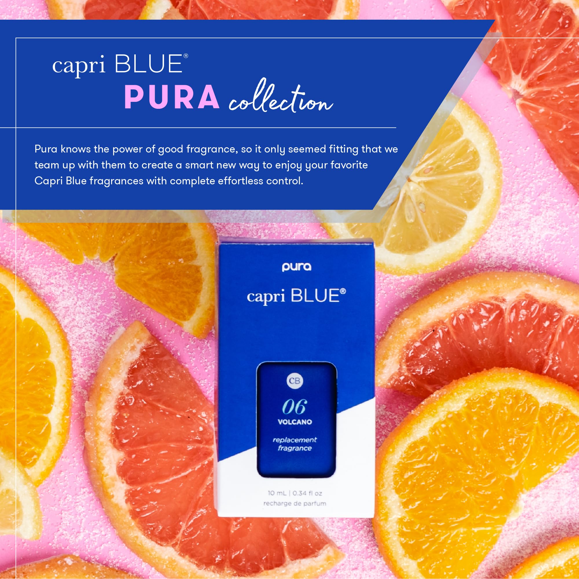 Capri Blue x Pura 4 - Smart Fragrance Diffuser Plug in Kit - Includes 1 Pura Diffuser + 2 Fragrance Refill Vials - Long Lasting Scents - LED Light - 2.4 GHz WiFi Required (Volcano) - Image 7